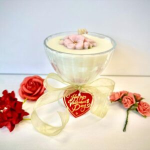香薰蠟燭 –情人花杯