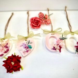 香薰蠟燭 – 乾花掛牌