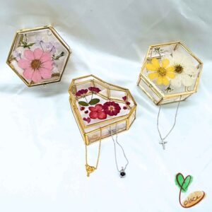 押花玻璃首飾盒
